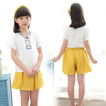DDXIONG Chinese Tranditional Design Girls T-shirt Short Pants 2 Sets Kids Clothing Set Breathable Cotton Sweat Absorption
DDXIONG Chinese Tranditional Design Girls T-shirt Short Pants 2 Sets Kids Clothing Set Breathable Cotton Sweat Absorption