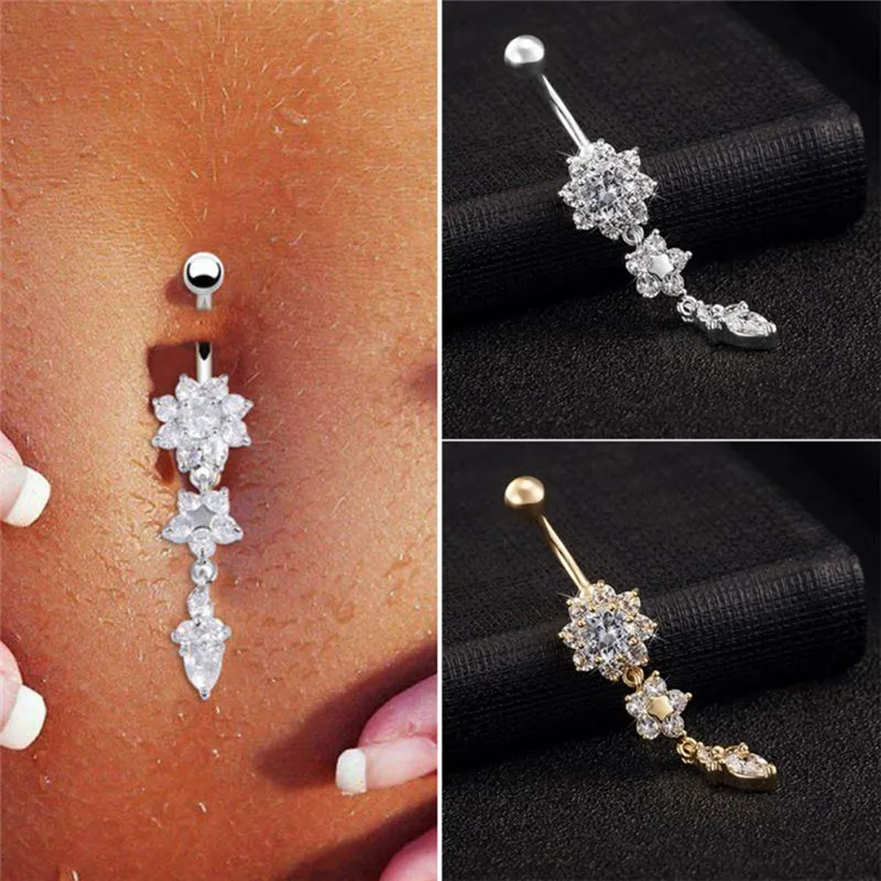 IMIXLOT Gold Silver Colors Stainless Steel Crystal Pendant Belly Button Bar Navel Piercings Ring Gem Dangle Women Body Jewelry
IMIXLOT Gold Silver Colors Stainless Steel Crystal Pendant Belly Button Bar Navel Piercings Ring Gem Dangle Women Body Jewelry