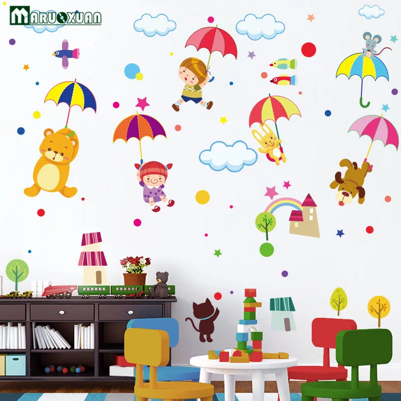 Maruoxuan Large Size Cute Umbrella Wall Stickers Decal Kids Adhesive Vinyl Wallpaper Mural Baby Girl Boy Room Nursery Decor
Maruoxuan Large Size Cute Umbrella Wall Stickers Decal Kids Adhesive Vinyl Wallpaper Mural Baby Girl Boy Room Nursery Decor
