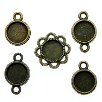 40pcs/lot Fit 8mm Round Glass Cabochon Base Setting Pendant Tray For Jewelry DIY Making Antique Bronze Color FM1007
40pcs/lot Fit 8mm Round Glass Cabochon Base Setting Pendant Tray For Jewelry DIY Making Antique Bronze Color FM1007