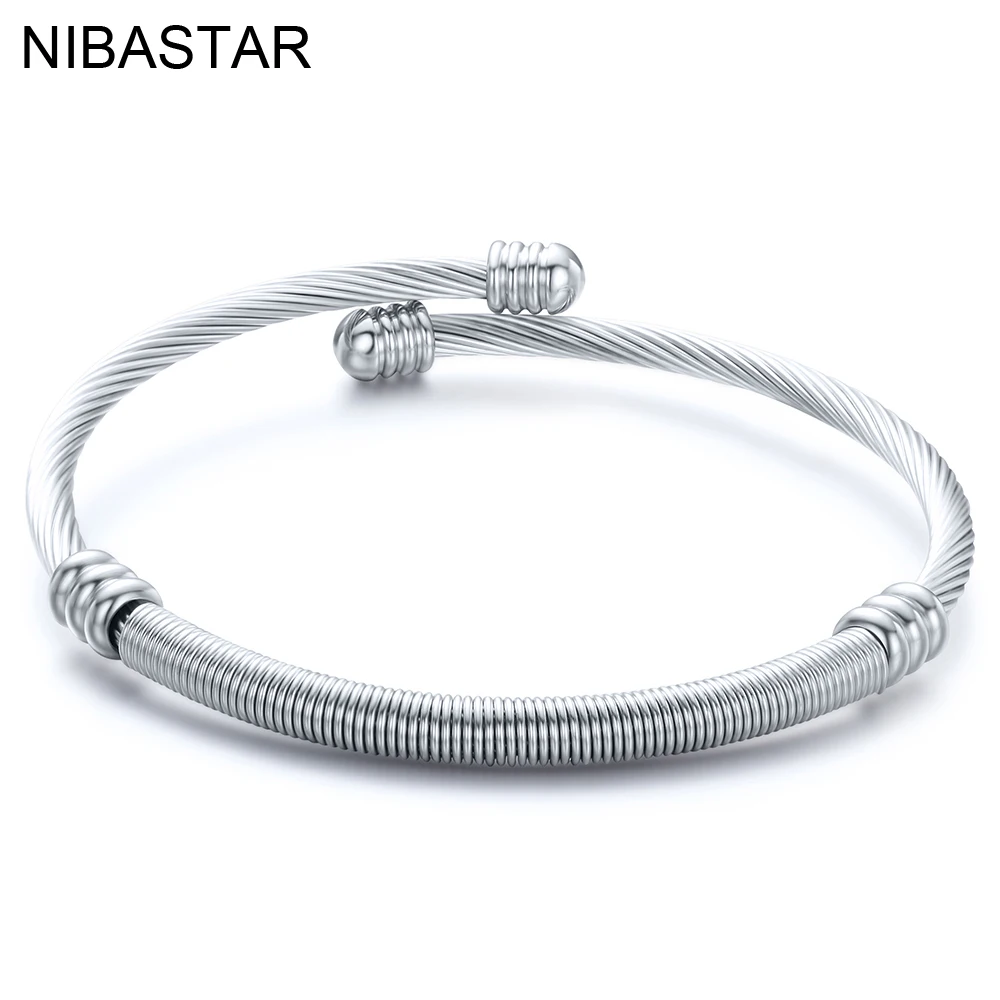 Fashion Bracelet Femme Bijoux Adjustable Size Stainless Steel Cuff Bracelets Bangle For Women Christmas Gifts
Fashion Bracelet Femme Bijoux Adjustable Size Stainless Steel Cuff Bracelets Bangle For Women Christmas Gifts