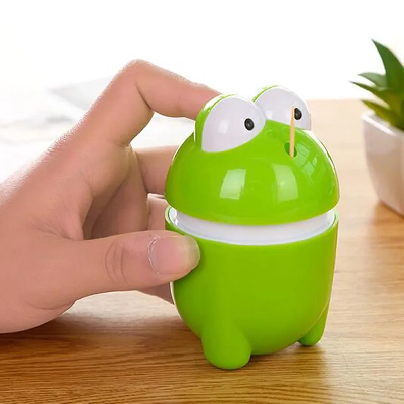 Cute Panda Frogs Shaped Toothpick Dispenser plastic toothpick jar holder Container Case for table decoration
Cute Panda Frogs Shaped Toothpick Dispenser plastic toothpick jar holder Container Case for table decoration