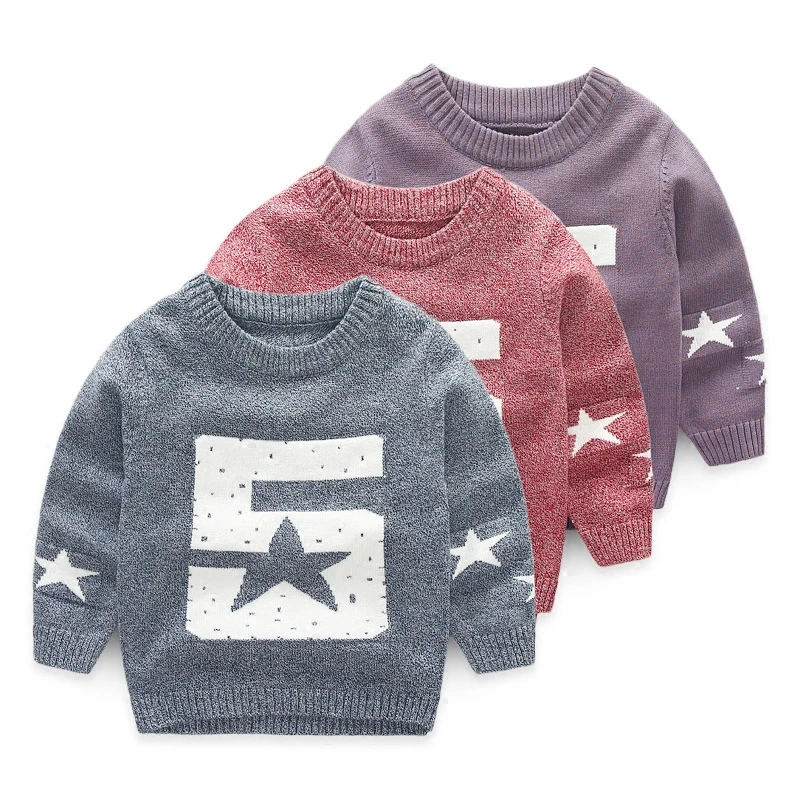 Children's sweater, boy's pullover, baby's line, children's clothing, autumn and winter, children's round collar coa
Children's sweater, boy's pullover, baby's line, children's clothing, autumn and winter, children's round collar coa