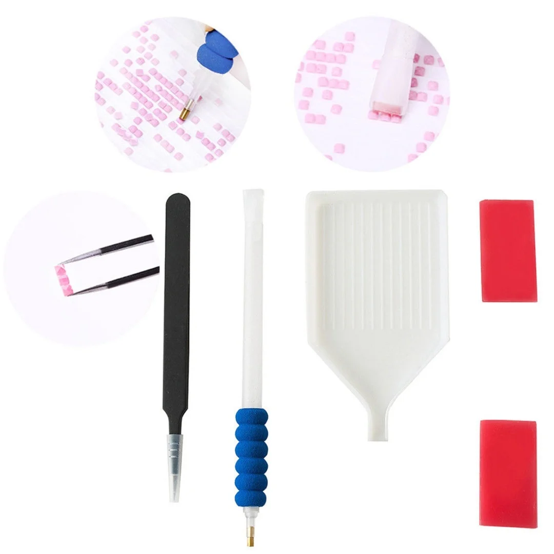 5D Painting Diamond Stitch Embroidery Pen Diamond Painting Tools Glue Pen Kit Tweezers/pen/glue/plasticTray Set
5D Painting Diamond Stitch Embroidery Pen Diamond Painting Tools Glue Pen Kit Tweezers/pen/glue/plasticTray Set
