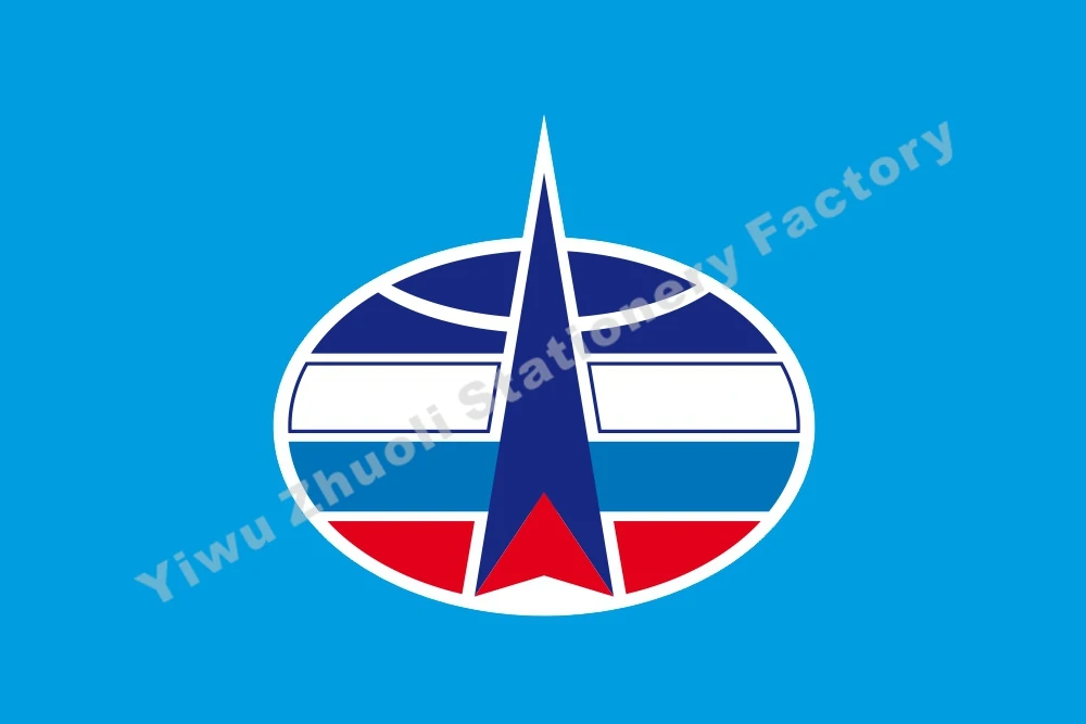 Image Russian Space Forces Flag 90 x 150 cm 100D Polyester Russia Air Force Military Flags and Banners For Victory Day