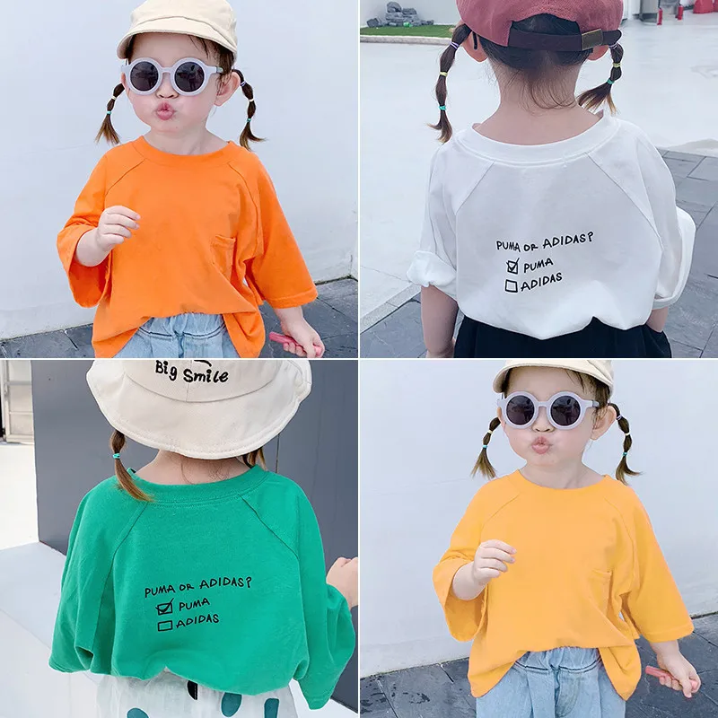 Children's wear Summer-style Korean version of 2019 Loose Leisure Simple Short-sleeved T-shirt Children's Pure T-shirt
Children's wear Summer-style Korean version of 2019 Loose Leisure Simple Short-sleeved T-shirt Children's Pure T-shirt