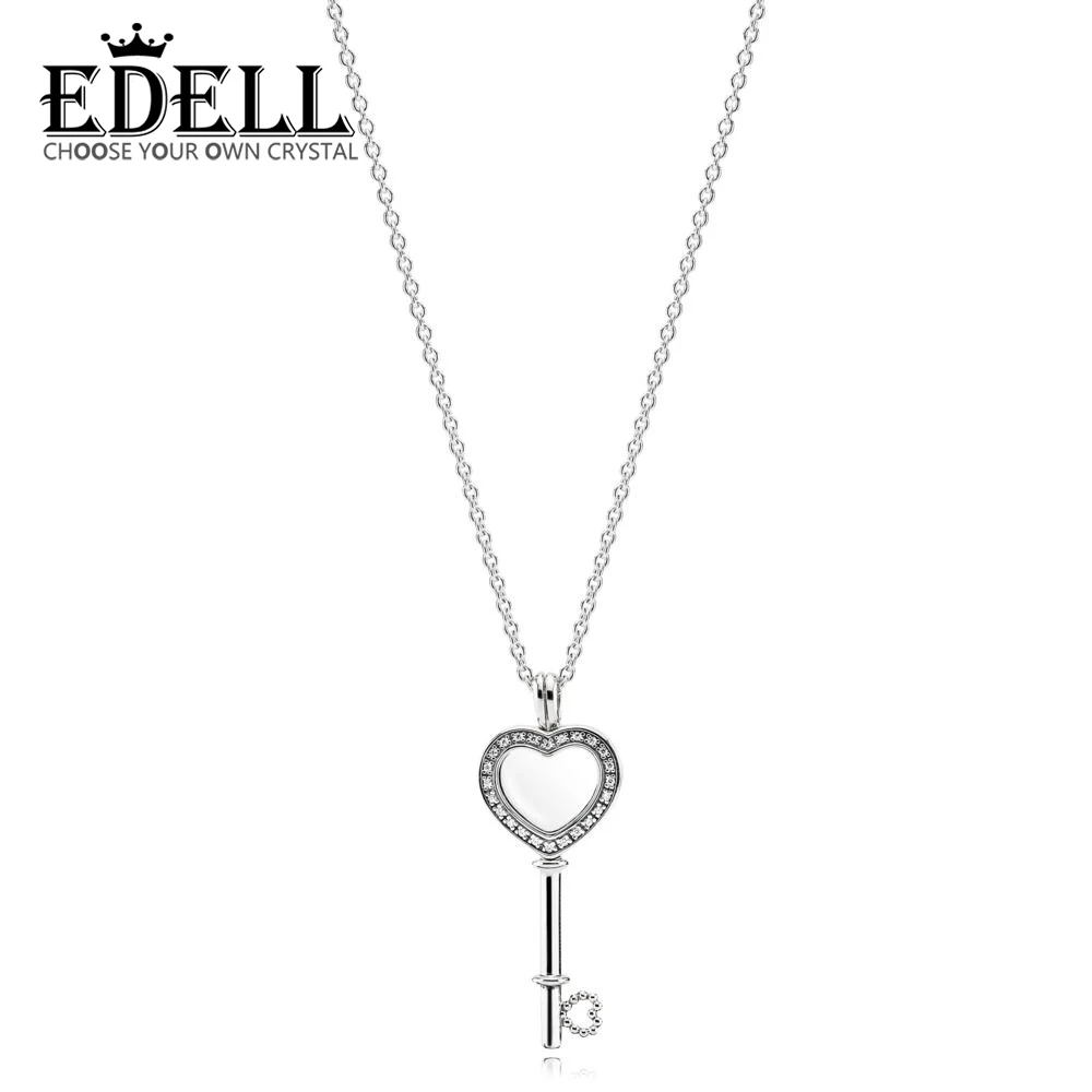 EDELL 100% 925 Sterling Silver Heart Lock Geometric Rhombus Pendant Necklaces Women Chokers Necklaces Wholesale Jewelry
EDELL 100% 925 Sterling Silver Heart Lock Geometric Rhombus Pendant Necklaces Women Chokers Necklaces Wholesale Jewelry