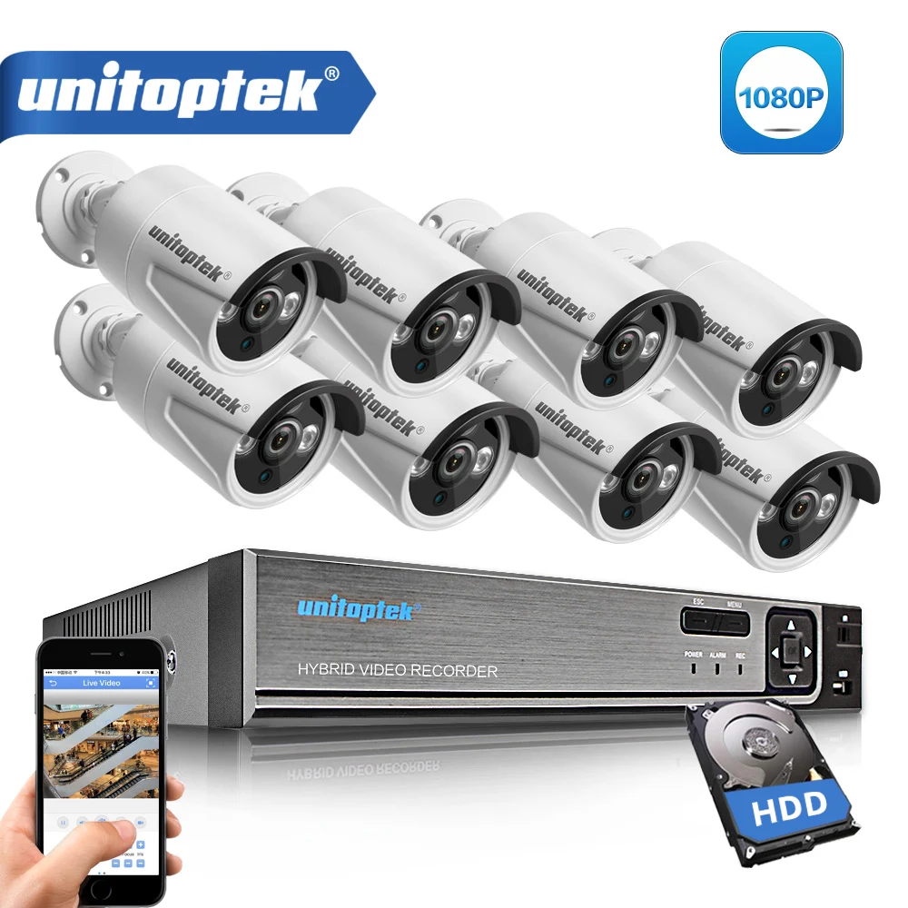 CCTV Camera System 8CH 1080P AHD DVR 8PCS 2.0MP 3000TVL Security AHD Camera IR Outdoor AHD-H Video CCTV Surveillance System Set
CCTV Camera System 8CH 1080P AHD DVR 8PCS 2.0MP 3000TVL Security AHD Camera IR Outdoor AHD-H Video CCTV Surveillance System Set