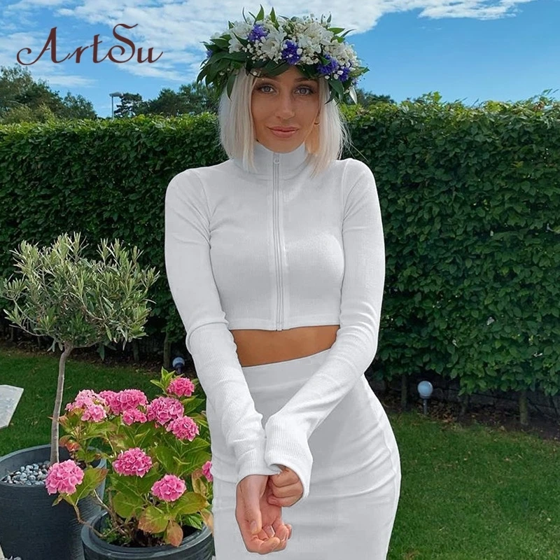 ArtSu Knitted Turtleneck Womens Tshirts Casual Elegant Long Sleeve Crop Top Tshirt Ladies Basic White Harajuku T-shirt ASTS21107
ArtSu Knitted Turtleneck Womens Tshirts Casual Elegant Long Sleeve Crop Top Tshirt Ladies Basic White Harajuku T-shirt ASTS21107