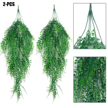 2Pcs Artificial Hanging Plant Simulated Leaves Fake Ivy Fake Hanging Plants For Wedding Decor Living Room Ornaments
2Pcs Artificial Hanging Plant Simulated Leaves Fake Ivy Fake Hanging Plants For Wedding Decor Living Room Ornaments