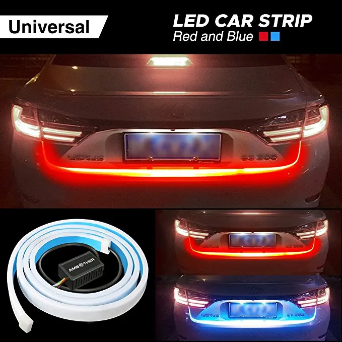 120 150 CM Amber Flow Red Blue Led trunk strip Undercarriage Floating light Turn Signal tailgate Led flexible drl car styling
120 150 CM Amber Flow Red Blue Led trunk strip Undercarriage Floating light Turn Signal tailgate Led flexible drl car styling