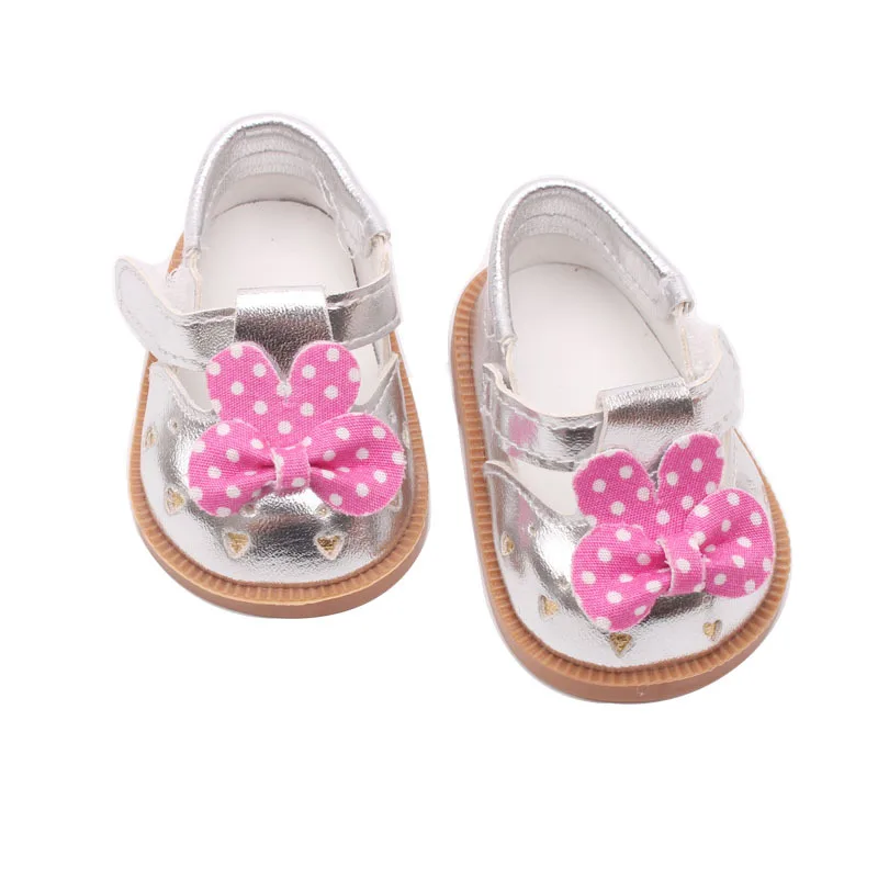 1 Pair Doll Shoes For 43cm Baby Doll And 18 Inch Girl Doll Mini Cartoon Shoes For 13 BJD SD Doll Shoes (11)