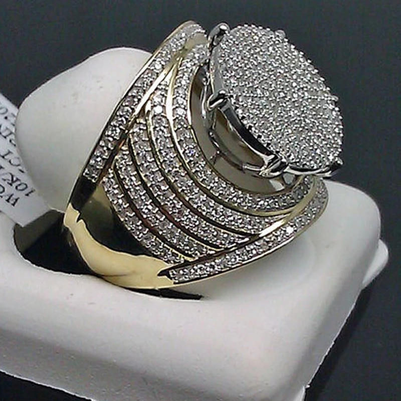 Gorgeous Insert Male Engagement Ring Yellow Gold Color Big Rings For Men Vintage Bling Iced Out Hip Hop Wedding Rings Z5M057
Gorgeous Insert Male Engagement Ring Yellow Gold Color Big Rings For Men Vintage Bling Iced Out Hip Hop Wedding Rings Z5M057