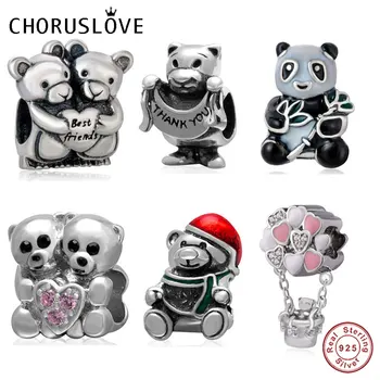 Choruslove Best Friend Bear Charms 925 Sterling Silver Various Bear Beads fit Original Pandora Style Animal Bracelet DIY Jewelry
Choruslove Best Friend Bear Charms 925 Sterling Silver Various Bear Beads fit Original Pandora Style Animal Bracelet DIY Jewelry