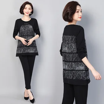 Plus Size 5xl Age Reduction Two Piece Set Top And Pants Elegant Fashion Ensemble Femme Survetement Wild Thin Clothes For Women
Plus Size 5xl Age Reduction Two Piece Set Top And Pants Elegant Fashion Ensemble Femme Survetement Wild Thin Clothes For Women