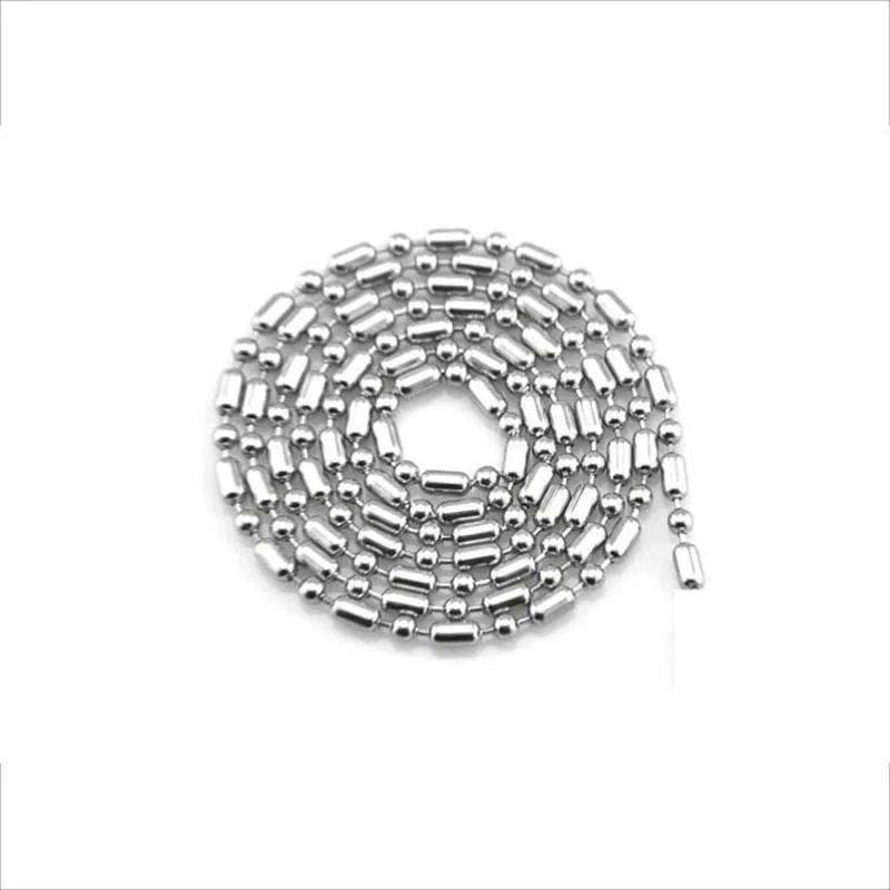 10pcs Stainless Steel Ball Chain 2.4mm Fashion Bead Chain For Jewelry Making DIY Classic Necklace Accessories Supply 50-80cm
10pcs Stainless Steel Ball Chain 2.4mm Fashion Bead Chain For Jewelry Making DIY Classic Necklace Accessories Supply 50-80cm