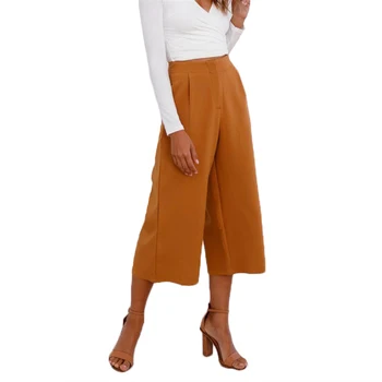 2018 High waist summer Palazzo Wide Leg Pants Womens Elegant Offie Lady Style Casual fashion Trousers solid zipper Loose Pants
2018 High waist summer Palazzo Wide Leg Pants Womens Elegant Offie Lady Style Casual fashion Trousers solid zipper Loose Pants