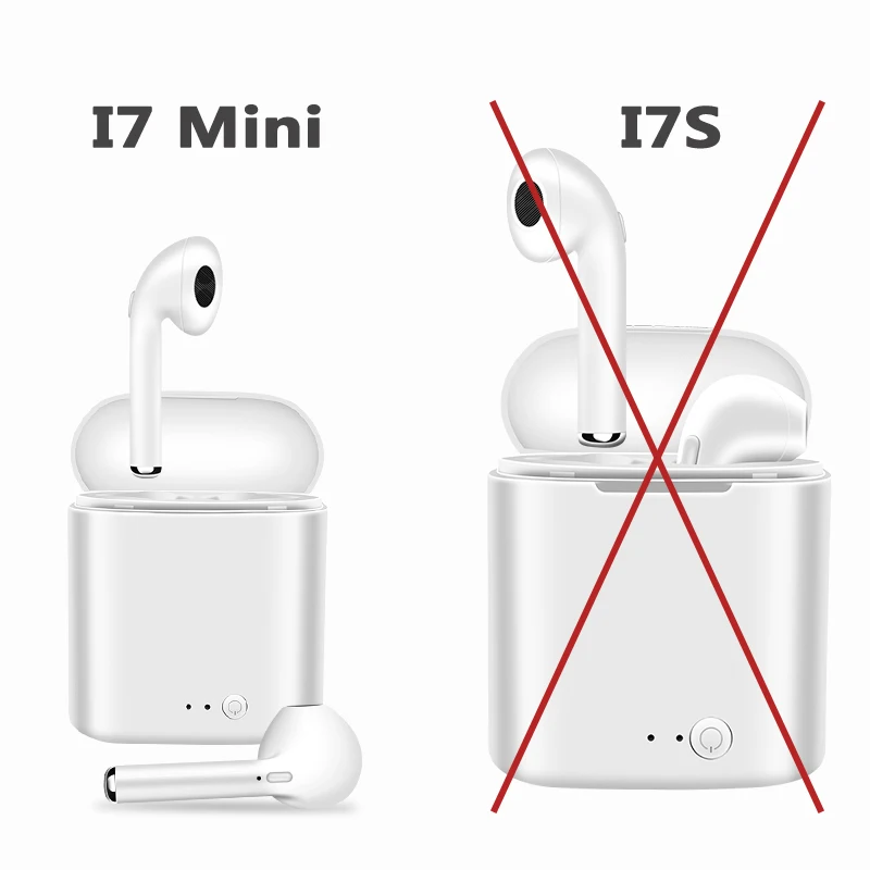 Мини наушники M & J меньшие i7 TWS Bluetooth 5 0 беспроводные с двойным микрофоном зарядная