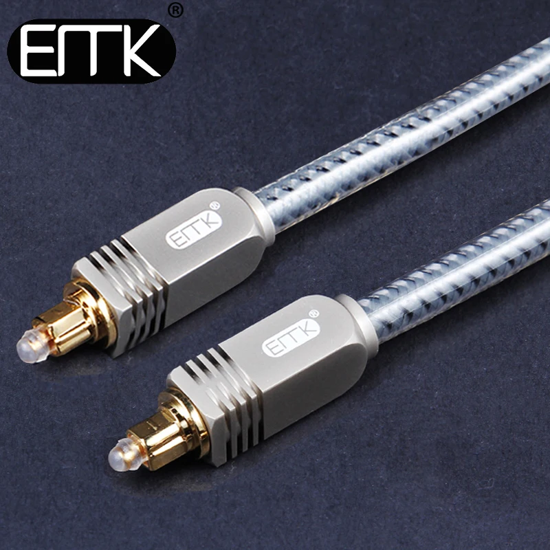 Optical Audio Cable OD8.0 Digital SPDIF Fiber Optic Toslink to toslink Audio Cable from EMK
Optical Audio Cable OD8.0 Digital SPDIF Fiber Optic Toslink to toslink Audio Cable from EMK