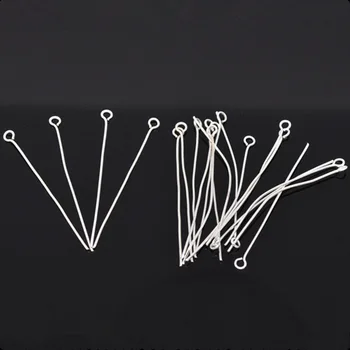 Eye Pins Alloy Silver Plated 9 shape Metal Jewelry Crafts DIY Making 14mm-50mm 500Pcs
Eye Pins Alloy Silver Plated 9 shape Metal Jewelry Crafts DIY Making 14mm-50mm 500Pcs