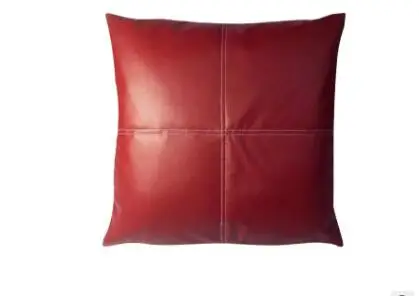 red/black color European plain PU leather pillowcase sofa cushion cover decorative car lumbar pillow cover
red/black color European plain PU leather pillowcase sofa cushion cover decorative car lumbar pillow cover