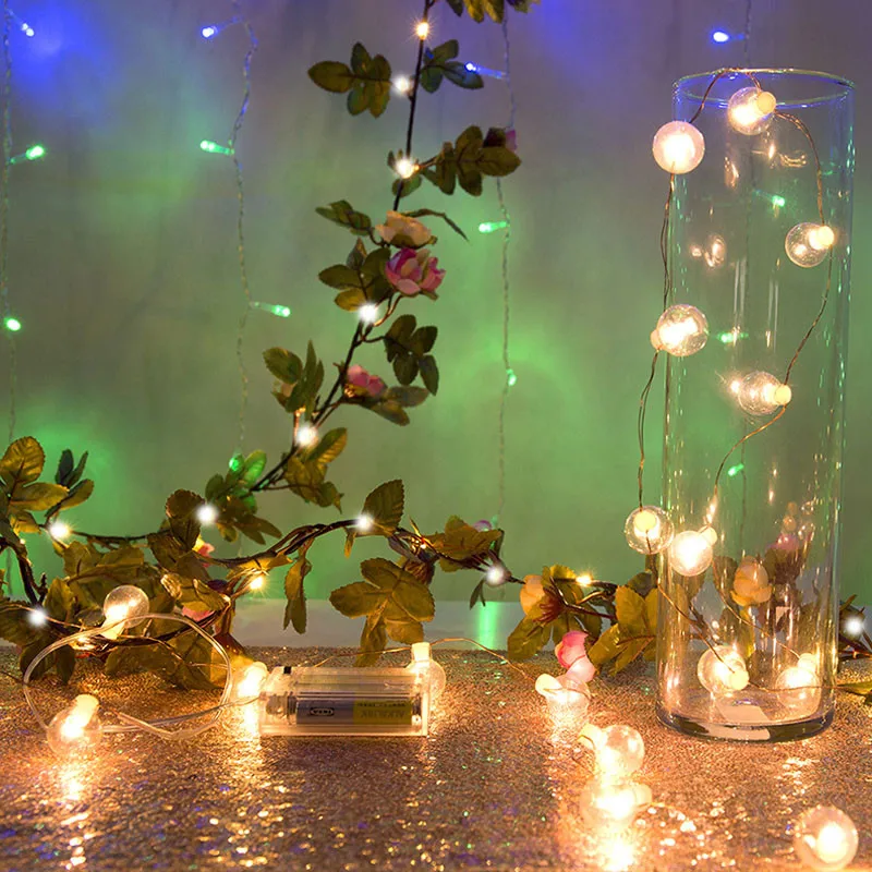 LED Fairy string lights flower leaf garland Copper wire string holiday light 2M 5M 10M Battery powered lamp for wedding
LED Fairy string lights flower leaf garland Copper wire string holiday light 2M 5M 10M Battery powered lamp for wedding