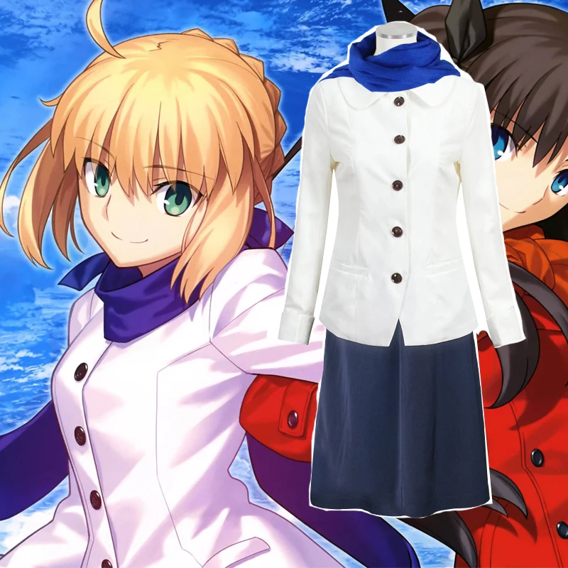 Fate/stay Night Saber Косплэй костюм судьба ноль сабля для Для женщин Хэллоуин карнавал