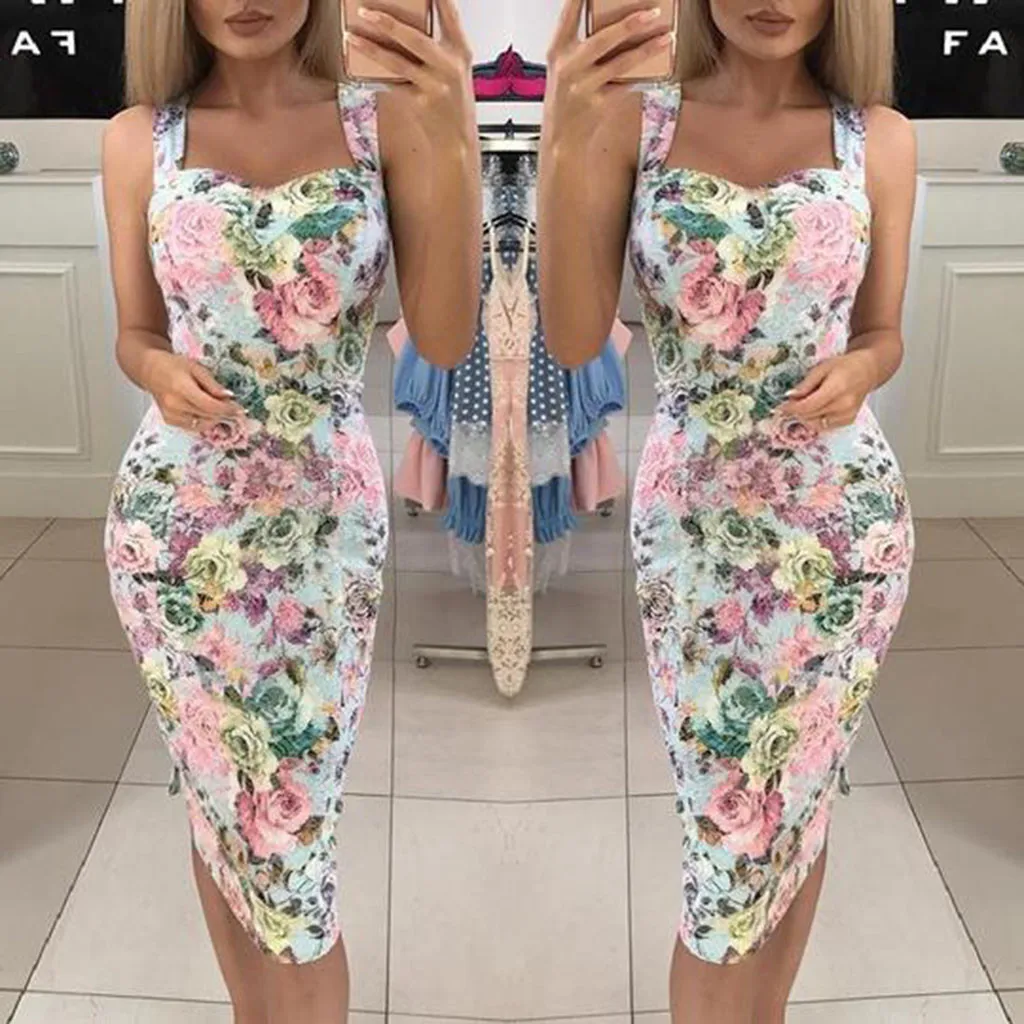 Women's summer casual fashion Slim elegant printing color block color sleeveless A-shaped Maxi mini L0314
Women's summer casual fashion Slim elegant printing color block color sleeveless A-shaped Maxi mini L0314