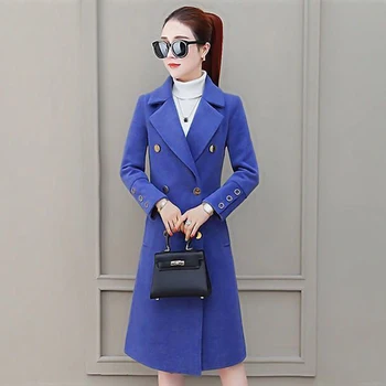 2020 New Autumn and Winter Coat Female Woolen Long Slim Thick Women's Coats Fashion Leisure Clothing Women's Jacket Woolens 
2020 New Autumn and Winter Coat Female Woolen Long Slim Thick Women's Coats Fashion Leisure Clothing Women's Jacket Woolens