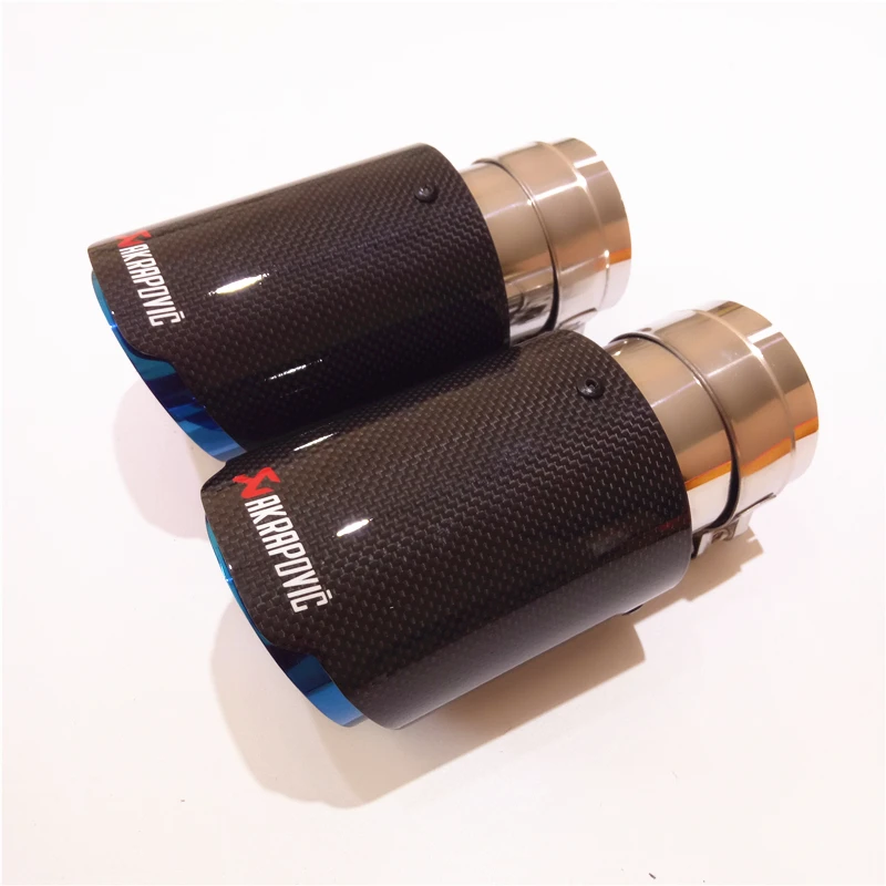 1 PCS Universal IN 54MM & OUT 89MM Matte Carbon Exhausts Tips with Blue Stainless Steel Muffler End Pipes Muffler Motorcycle
1 PCS Universal IN 54MM & OUT 89MM Matte Carbon Exhausts Tips with Blue Stainless Steel Muffler End Pipes Muffler Motorcycle