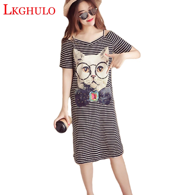 LKGHULO 2018 New Fashion Sexy Summer Dress Women Boho Party&beach Dresses Vestidos Plus Size W81 | Женская одежда