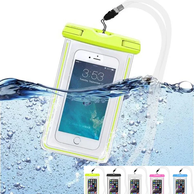 For IPhone 7 7 Plus 5 5S SE 6 6 Plus Waterproof Pouch Bag Luminous Diving Underwater Case for Xiaomi Redmi Note 3 Pro Meizu M3s
For IPhone 7 7 Plus 5 5S SE 6 6 Plus Waterproof Pouch Bag Luminous Diving Underwater Case for Xiaomi Redmi Note 3 Pro Meizu M3s