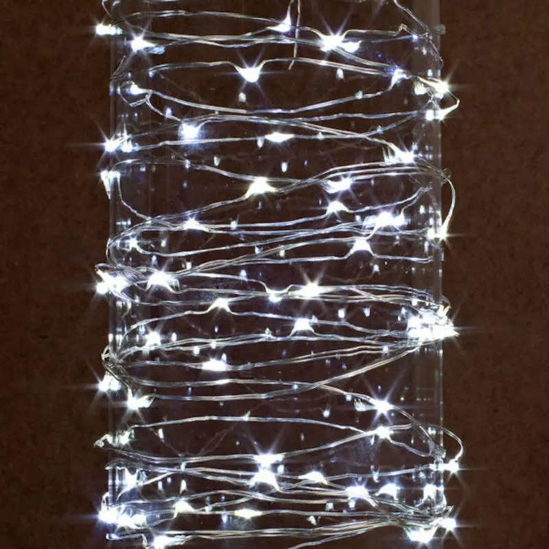 New Year Christmas LED String Copper Wire 3AA Batteries 33FT 10M 100 LEDs Battery LED String Lights Mini Holiday Lighting
New Year Christmas LED String Copper Wire 3AA Batteries 33FT 10M 100 LEDs Battery LED String Lights Mini Holiday Lighting
