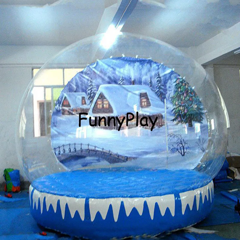 inflatable christmas diy snow ball2