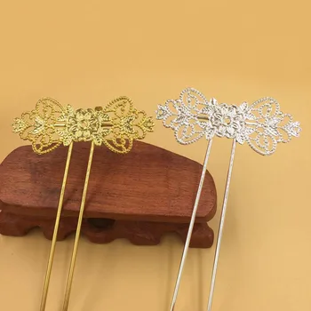 Retro Hairstick Hairwear Blanks Findings 64*21mm Filigree Flower Women's Bride Hair Clips DIY Hair Hairpin Making Bases Setting
Retro Hairstick Hairwear Blanks Findings 64*21mm Filigree Flower Women's Bride Hair Clips DIY Hair Hairpin Making Bases Setting