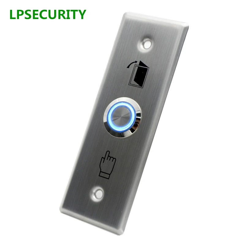 LPSECURITY Backlit LED NO NC Stainless Steel Door Exit Push Release Button Switch For RFID Access Control system
LPSECURITY Backlit LED NO NC Stainless Steel Door Exit Push Release Button Switch For RFID Access Control system