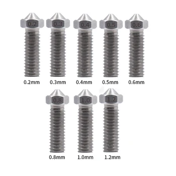 Kee Pang 4pcs 3D Printer Nozzle E3D M6 threaded Nozzle 0.2 0.3 0.4 0.5 0.6 0.8 1.0 1.2mm for 3mm filamnet stainless steel Nozzle
Kee Pang 4pcs 3D Printer Nozzle E3D M6 threaded Nozzle 0.2 0.3 0.4 0.5 0.6 0.8 1.0 1.2mm for 3mm filamnet stainless steel Nozzle