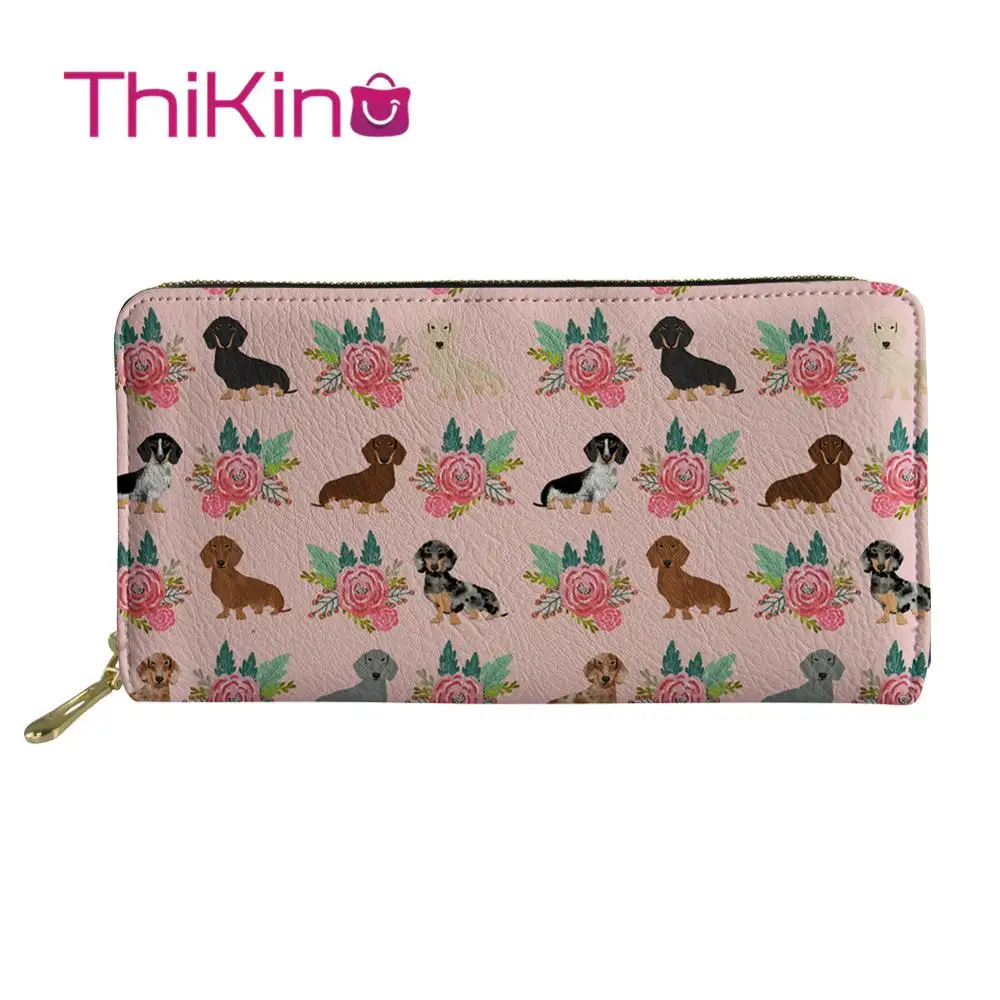 Thikin Dachshund Flowers Pattern Long Wallets Zipper Phone Bag for Girls Clutch Purse Carteira Handbags Notecase 2019
Thikin Dachshund Flowers Pattern Long Wallets Zipper Phone Bag for Girls Clutch Purse Carteira Handbags Notecase 2019