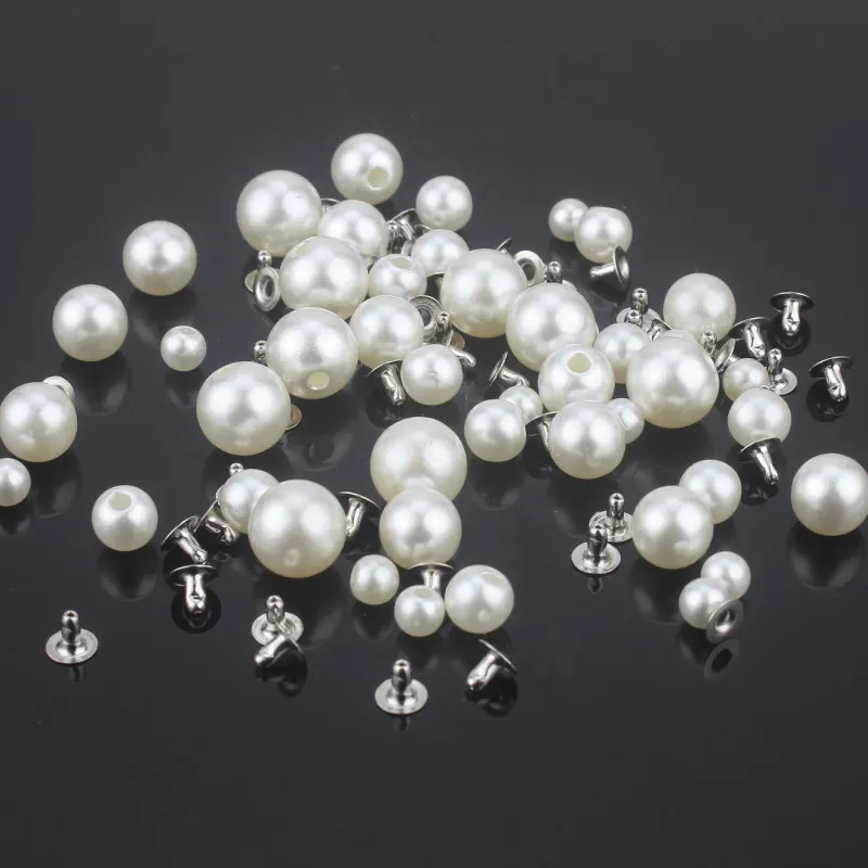 Six Size DIY Leather Crafts Pearls Rivets Studs 6mm-16mm Silver and Ivory White For Bag Shoes Clothes Hats Decorations Accessory
Six Size DIY Leather Crafts Pearls Rivets Studs 6mm-16mm Silver and Ivory White For Bag Shoes Clothes Hats Decorations Accessory