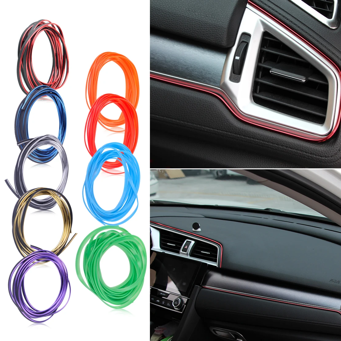 DWCX Car Styling Flexible Interior Moulding Decorative Strip Trim Line DIY Chrome Shiny And Pure Color For VW BMW Audi Honda Kia
DWCX Car Styling Flexible Interior Moulding Decorative Strip Trim Line DIY Chrome Shiny And Pure Color For VW BMW Audi Honda Kia
