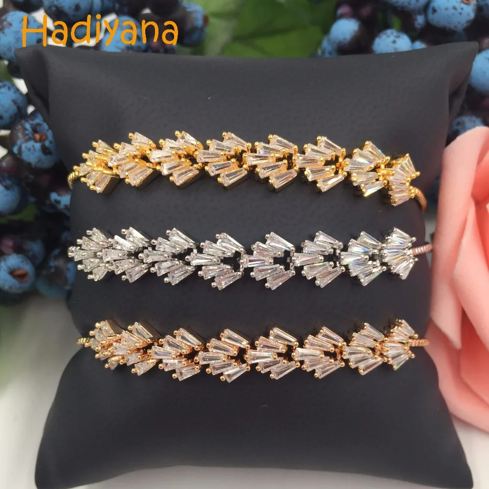 Hadiyana New Adjustable AAA Cubic Zircon 3pcs Color Cute Bracelet sets For Women Gift gold rose gold white gold SL444-S
Hadiyana New Adjustable AAA Cubic Zircon 3pcs Color Cute Bracelet sets For Women Gift gold rose gold white gold SL444-S
