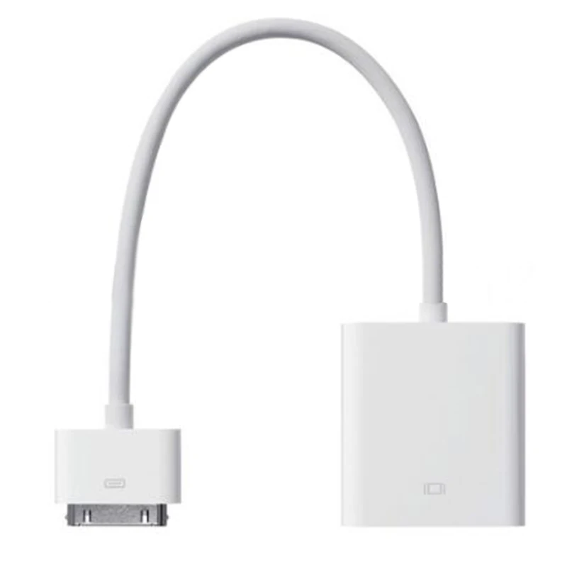 30pin Dock to VGA Video Connector Adapter for iPad for iPhone IOS8 8.1 Useful New
30pin Dock to VGA Video Connector Adapter for iPad for iPhone IOS8 8.1 Useful New