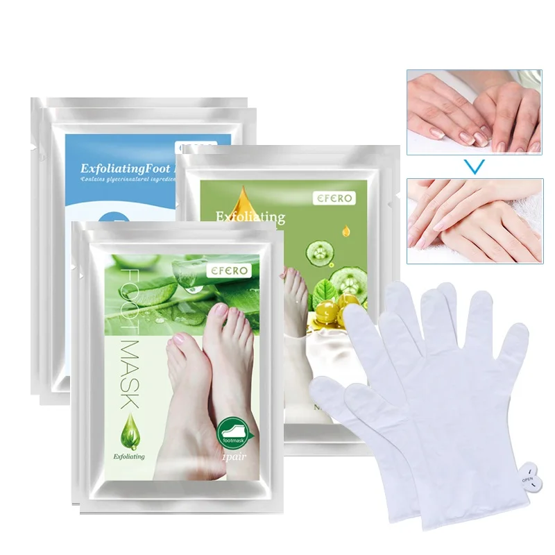 efero 16pcs = 8pairs Exfoliating Foot Mask Peeling Sock for Pedicure Feet Care Moisturizing Whitening Hands Mask Hand Skin Care
efero 16pcs = 8pairs Exfoliating Foot Mask Peeling Sock for Pedicure Feet Care Moisturizing Whitening Hands Mask Hand Skin Care