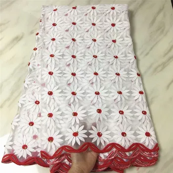 white and red tulle lace fabric with beads high quality 2018 african lace fabric flower embroidery for wedding dress 5yards
white and red tulle lace fabric with beads high quality 2018 african lace fabric flower embroidery for wedding dress 5yards