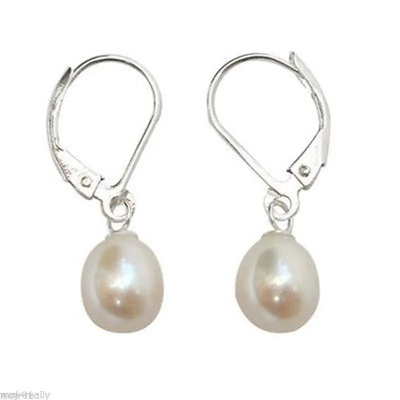 Free shipping Fashion 7-8mm White Freshwater Pearl Sterling Silver Leverback Drop Earrings 6.10
Free shipping Fashion 7-8mm White Freshwater Pearl Sterling Silver Leverback Drop Earrings 6.10