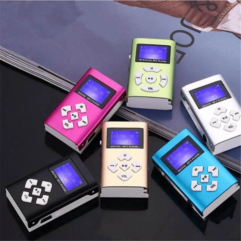 Фото Mp3 Player USB Mini Clip MP3 LCD Screen Support 32GB Micro SD TF Card Radio Walkman Pocket Audio Song Subtitles 6 Colors | Электроника