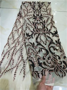 2019 african french lace with sequence nigerian wedding lace high quality for christmas party dresses5yard/lot White purple
2019 african french lace with sequence nigerian wedding lace high quality for christmas party dresses5yard/lot White purple
