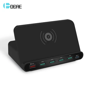 QI Wireless Charger Quick Charge 3.0 Type C PD USB Charger Station Fast Charging Power Adapter For iPhone Samsung Huawei Xiaomi
QI Wireless Charger Quick Charge 3.0 Type C PD USB Charger Station Fast Charging Power Adapter For iPhone Samsung Huawei Xiaomi