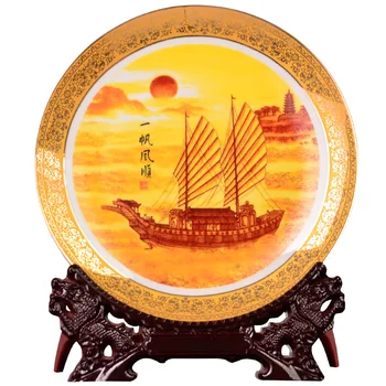Golden Pine And Crane Ceramic Plate Ceramic Ornamental Plate Decoration Plate Wood Base Porcelain Plate Set Wedding Gift
Golden Pine And Crane Ceramic Plate Ceramic Ornamental Plate Decoration Plate Wood Base Porcelain Plate Set Wedding Gift