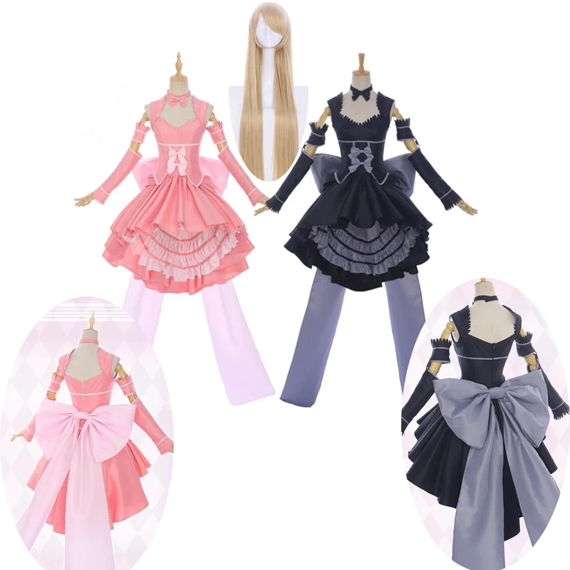 2019 New Anime Game Chobits Cosplay Costumes Chi Pink Freya Black Lolita Formal Dresses Synthetic Wigs Cosplay Women Girls Cloth
2019 New Anime Game Chobits Cosplay Costumes Chi Pink Freya Black Lolita Formal Dresses Synthetic Wigs Cosplay Women Girls Cloth